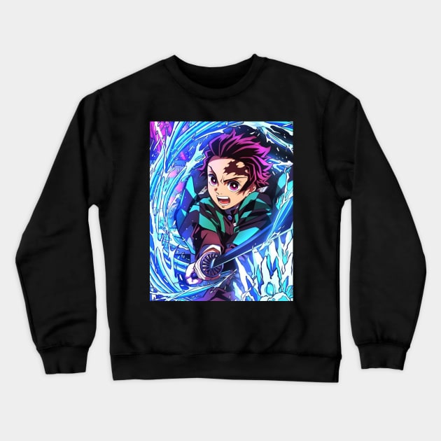 TANJIRO KAMADO MERCH VTG Crewneck Sweatshirt by Melesz.Ink Tattoo